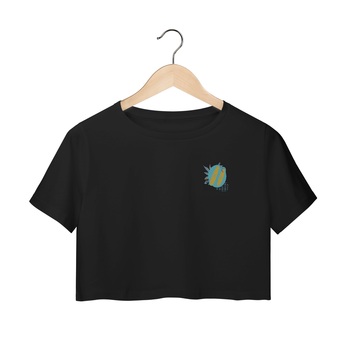 Nome do produto: Frida Frita - Camisa Cropped
