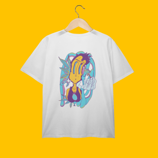 Nome do produto T Shirt Plus Size - Frida Frita - Amarelo