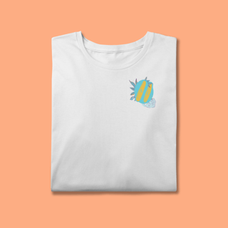 Nome do produto T Shirt Plus Size - Frida Frita - Amarelo