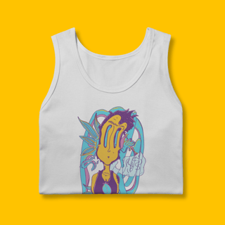 Nome do produto Regata Masculina - Frida Frita - Amarelo