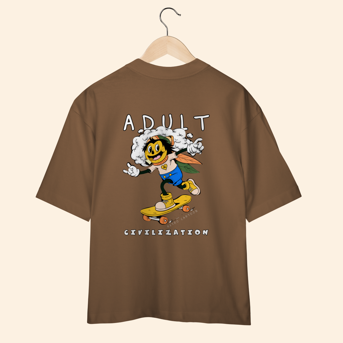 Nome do produto: Camiseta Oversized - ADULT - LIVRE POR AI