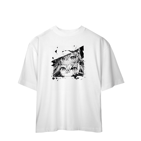 Camisa Oversized Rostos Anime
