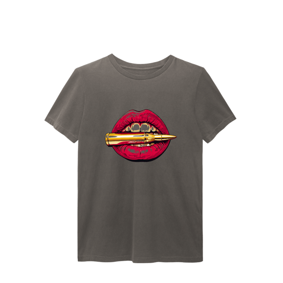 Camisa T-Shirt Estonada Beijo Mortal