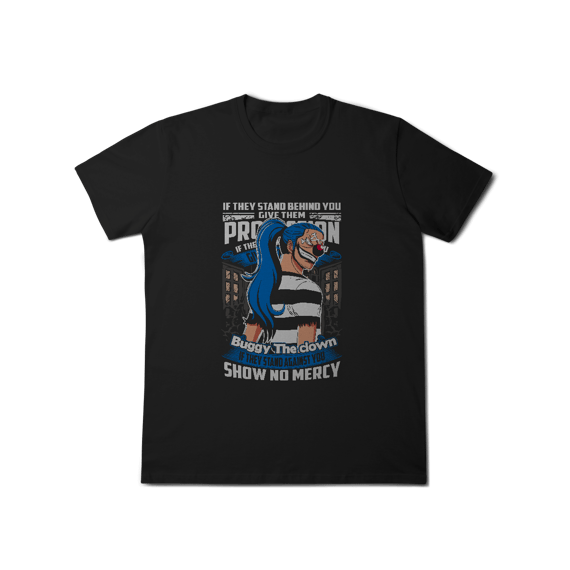 Camisa T-Shirt Classic Buggy One Piece – O Carisma Caótico do Palhaço Pirata