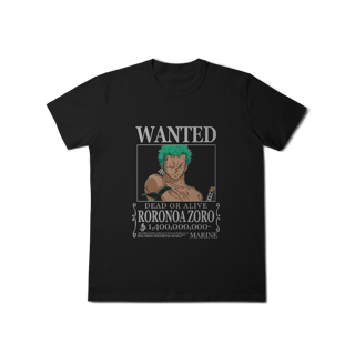 Nome do produto Camisa T-Shirt Classic Wanted Roronoa Zoro