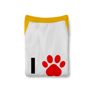 Nome do produto Camisa Pet Dog Eu Amo Meu Dog