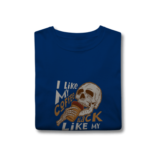 Nome do produto Camisa T-Shirt Classic I Like My Coffee Black Like My Soul