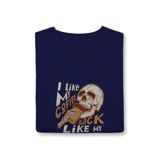 Nome do produto Camisa T-Shirt Classic I Like My Coffee Black Like My Soul