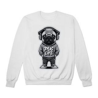 Nome do produto Moletom Quality Fechado Pug Life