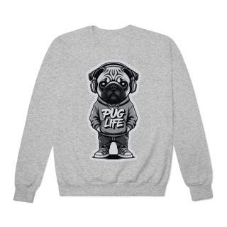 Nome do produto Moletom Quality Fechado Pug Life