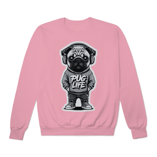 Nome do produto Moletom Quality Fechado Pug Life