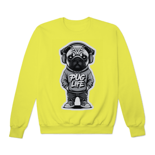 Nome do produto Moletom Quality Fechado Pug Life
