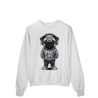 Nome do produto Moletom Quality Fechado Pug Life