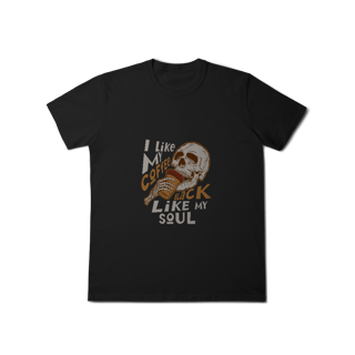 Nome do produto Camisa T-Shirt Classic I Like My Coffee Black Like My Soul