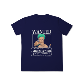 Nome do produto Camisa T-Shirt Classic Wanted Roronoa Zoro