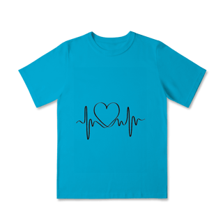 Nome do produto Camisa Classic Infantil Coração Sound
