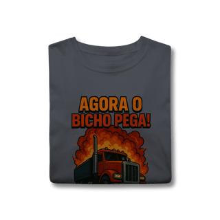 Nome do produto Camisa T-Shirt Classic Agora o Bicho Pega