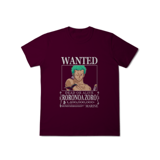 Nome do produto Camisa T-Shirt Classic Wanted Roronoa Zoro
