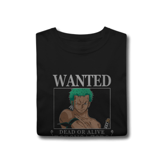 Nome do produto Camisa T-Shirt Classic Wanted Roronoa Zoro