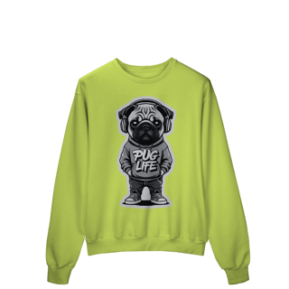 Nome do produto Moletom Quality Fechado Pug Life