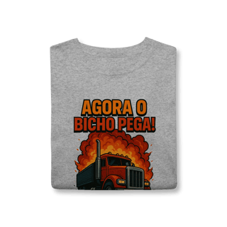 Nome do produto Camisa T-Shirt Classic Agora o Bicho Pega
