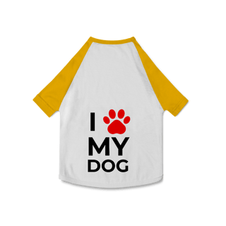 Nome do produto Camisa Pet Dog Eu Amo Meu Dog
