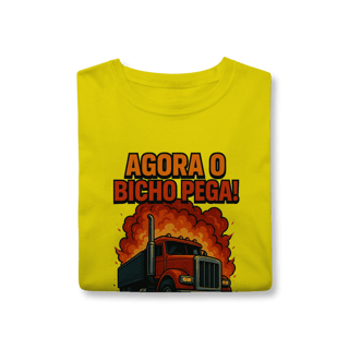 Nome do produto Camisa T-Shirt Classic Agora o Bicho Pega