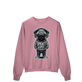 Nome do produto Moletom Quality Fechado Pug Life
