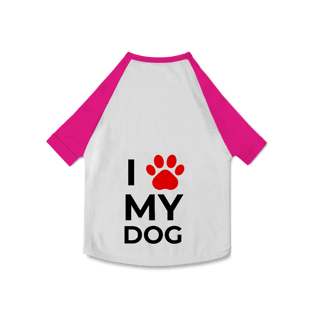 Nome do produto Camisa Pet Dog Eu Amo Meu Dog