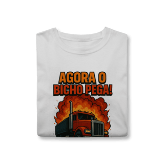 Nome do produto Camisa T-Shirt Classic Agora o Bicho Pega