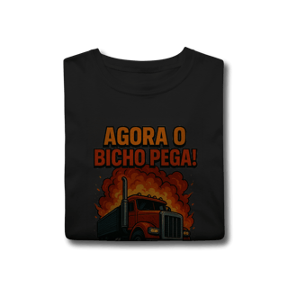 Nome do produto Camisa T-Shirt Classic Agora o Bicho Pega
