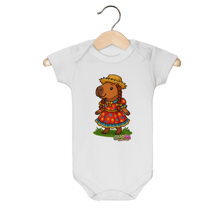 Body Infantil Capivara Caipira menina