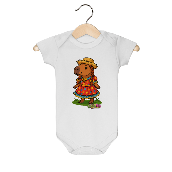 Body Infantil Capivara Caipira menina