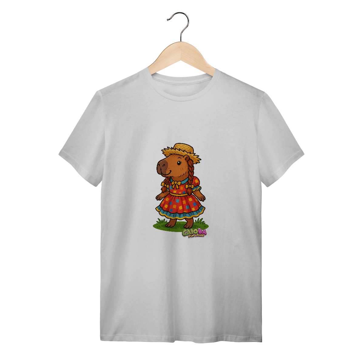 Nome do produto: Camiseta Capivara caipira menina - adulto