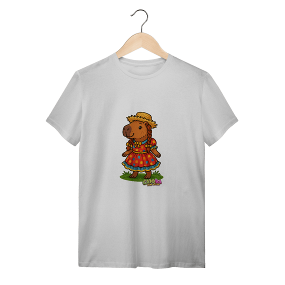 Camiseta Capivara caipira menina - adulto