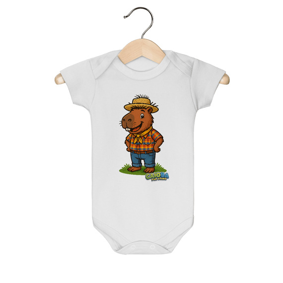 Body Infantil Capivara Caipira menino