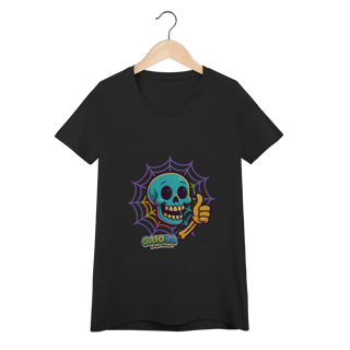 Nome do produto Camiseta Feminina Caveira Colorida Divertida