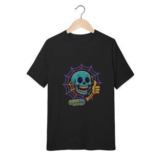 Nome do produto Camiseta Juvenil Caveira Colorida Divertida