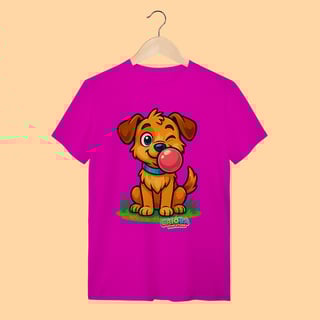 Nome do produto Camiseta T-shirt Adulto Unissex Cachorro – 100% Algodão | Coleção Reino Animal do Caioba