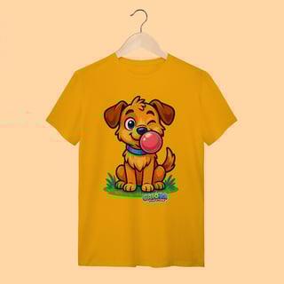 Nome do produto Camiseta T-shirt Adulto Unissex Cachorro – 100% Algodão | Coleção Reino Animal do Caioba