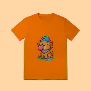 Nome do produto Camiseta T-shirt Adulto Unissex Cachorrinho – 100% Algodão | Coleção Reino Animal do Caioba