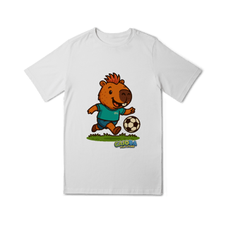 Nome do produto Camiseta Capivara Jogando Futebol - juvenil