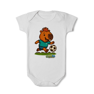 Nome do produto Body Infantil Capivara Jogando Futebol
