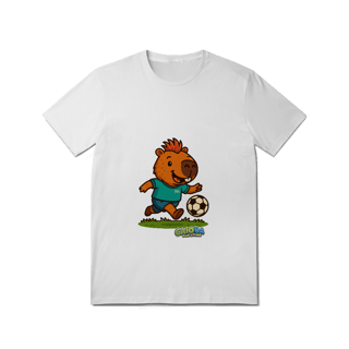 Nome do produto Camiseta Adulto Capivara Jogando Futebol