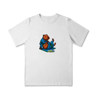 Nome do produto Camiseta Capivara Lutando Jiu-Jitsu menino - infantil