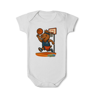 Nome do produto Body Infantil Capivara Jogando Basquete