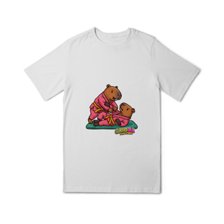 Nome do produto Camiseta Capivara Lutando Jiu-Jitsu menina - juvenil