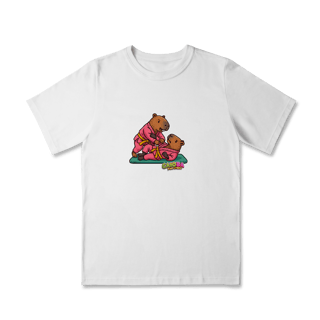 Nome do produto Camiseta Capivara Lutando Jiu-Jitsu menina - infantil
