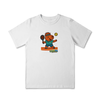 Nome do produto Camiseta Capivara Jogando Tênis - infantil