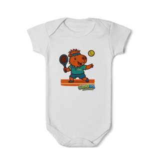 Nome do produto Body Infantil Capivara Jogando Tênis
